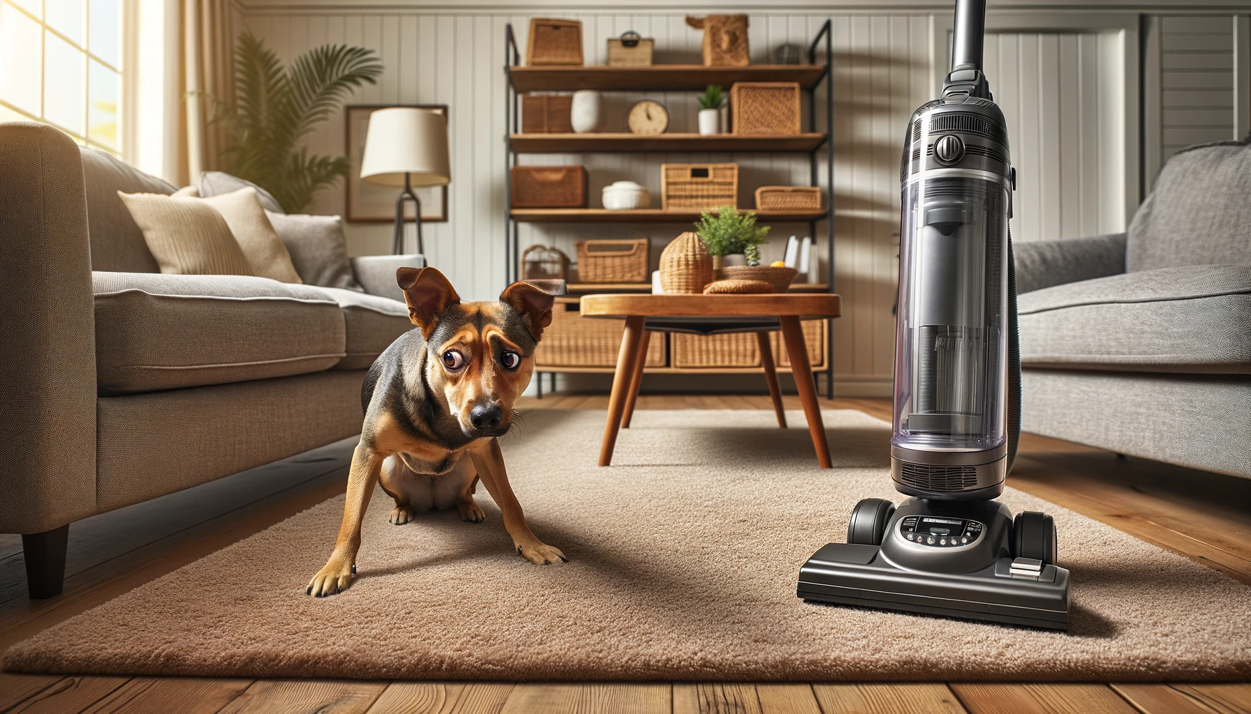 Dog Scared of The Vacuum Cleaner Suck It Up, Pup!
