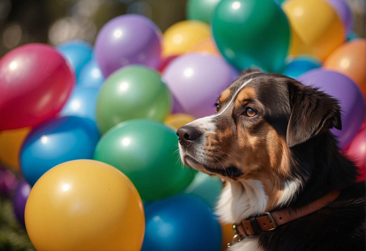 Dog Scared of Balloons Popping the Fear!